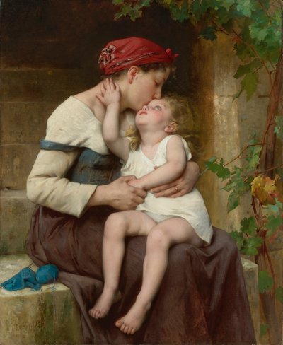 Mother with Child by Leon Bazile Perrault